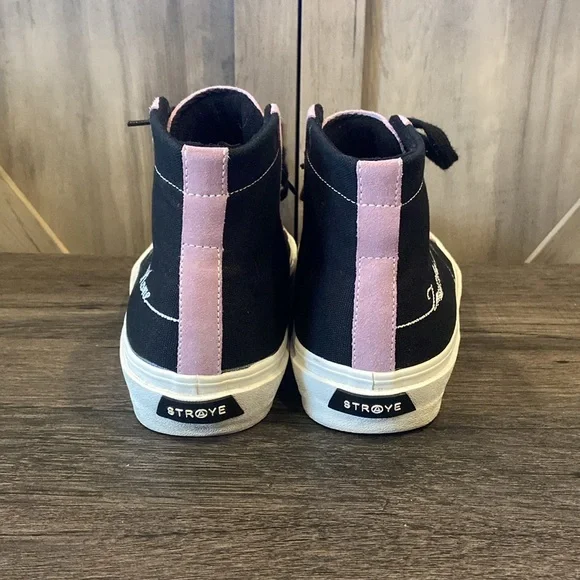 STRAYE Hiland Purple and Black High-Top Sneakers - Picture 4 of 6